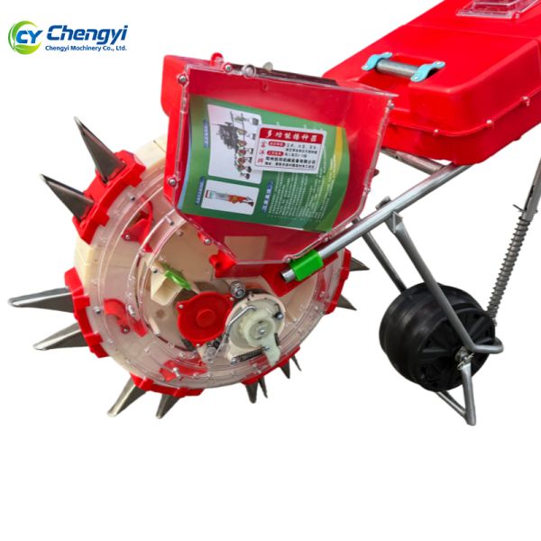 Manual Vegetable Planter Push Seed Sower with Rust-resistant Materials Precision-engineered Seed Plates and Compact Footprint