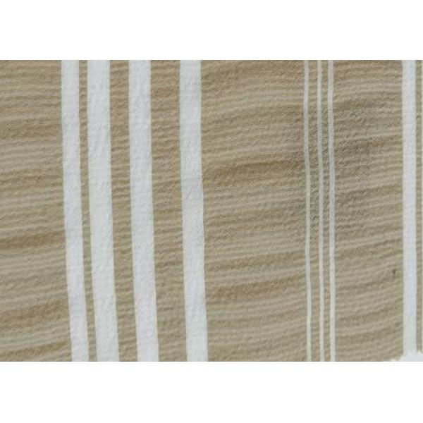 Tissus d'extérieur en tissu jaune/blanc 88GSM Tissus de veste légère