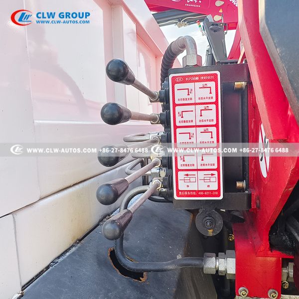 Shacman 8x4 Truck Mounted Knuckle Boom Crane with Brick grab