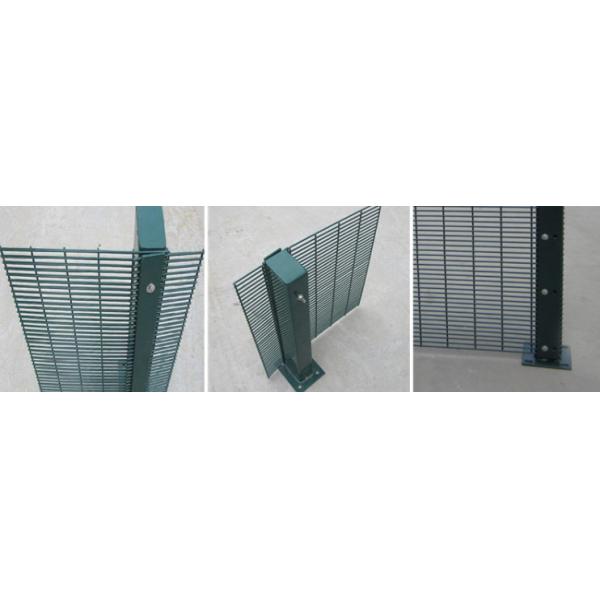 el polvo del verde del poste de 80x80m m cubrió los 2.5x2.0m cercado de 358 seguridades