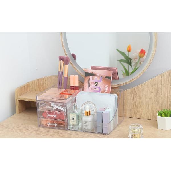 Clear Containers For Organizing 7 Drawers Stackable Dresser Bathroom Organizers And Storage Jewelry Hair Accessories