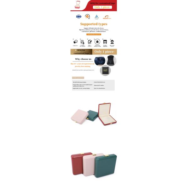 espace spacieux faux cuir organisateur de luxe pratique coffret de bijoux de voyage avec fermeture