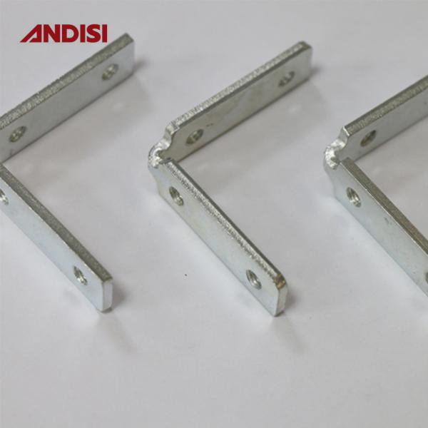 Wood Cabinet Right Angle Corner Bracket with Screw Thread Zinc Plated Iron Material