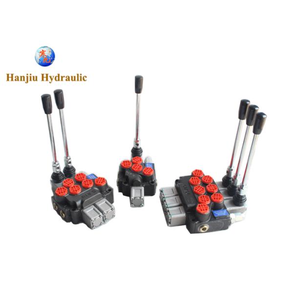 Salami Vemd6 21 Gpm Hydraulic Directional Control Valve Sae 10/12 Inlet / Outlet 3 Spool 4 Way 3 Pos Tandem Ctr