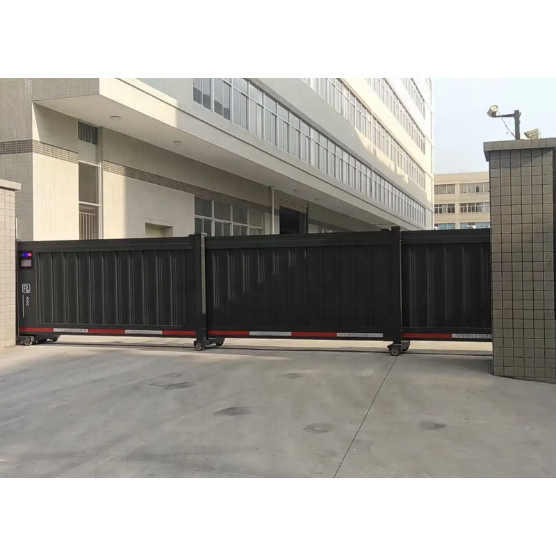 Automatic Telescopic Gate Electric Retractable Industrial Sectioned Sliding Gates for Apartment & Outdoor Use Trackless Design