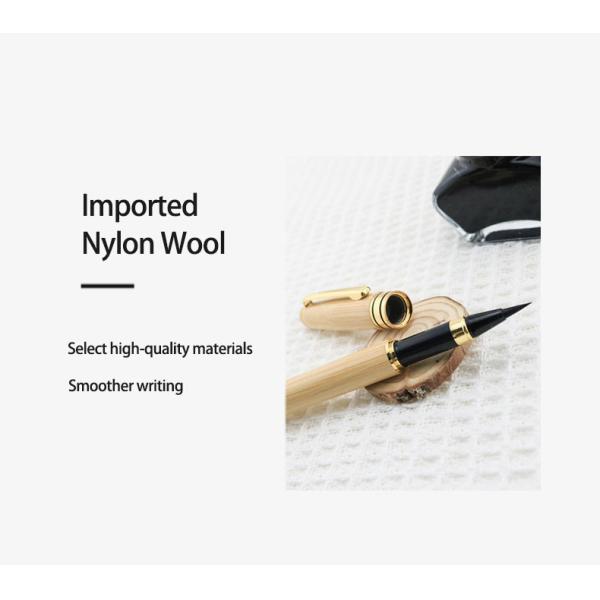 Couleur naturelle Papeterie créative stylo stylo bambou stylo stylo stylo à pinceau