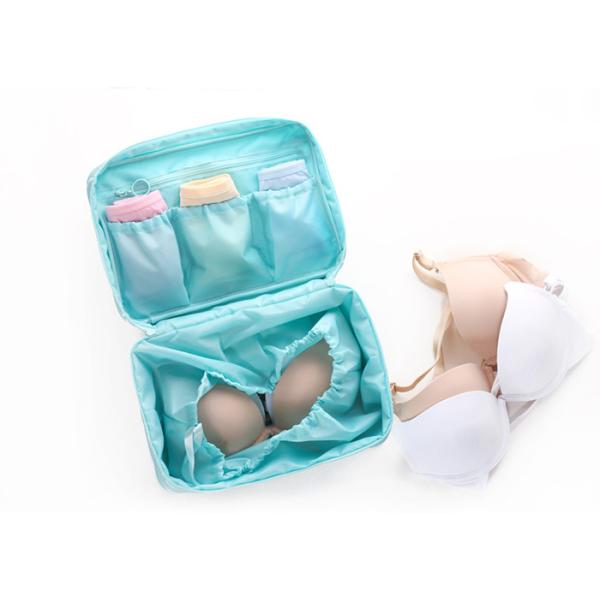 Women Travel Underwear Organizer / Makeup Bag With Different Compartments