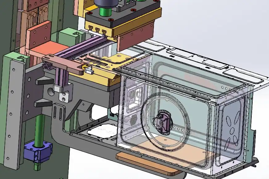 Máquina de soldadura automática de punto con estante de horno de acero inoxidable