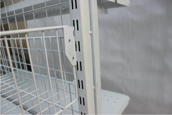 4 Layers Foldable Supermarket Display Shelving / Steel Storage Rack For Store