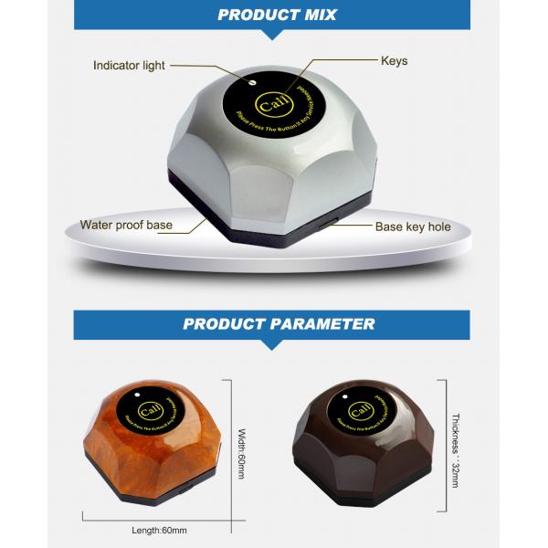 Ресторан Кухонное оборудование беспроводный официант кнопка еда вызывающий гамбург звонок