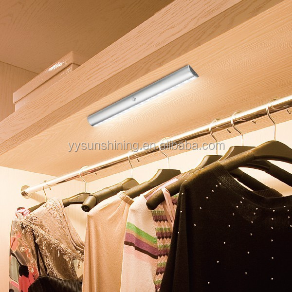 Energy Saving 1.2W Wattage 12V Motion Sensor Cabinet Light for Wardrobe Closet Kitchen