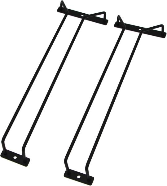 15.8 polegadas de ouro Single Rail Metal Rack de vidro de vinho sob armário Stemware Holder com parafusos
