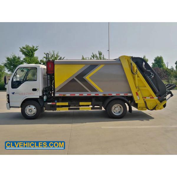 600P 130hp 7CBM ISUZU Garbage Truck Diesel Engine For Municipal Collection