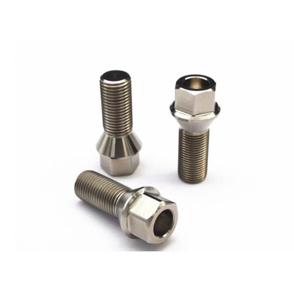 High Pressure Gr5 6AL4V Titanium Wheel Bolts For Racing Car / Motorcycle
