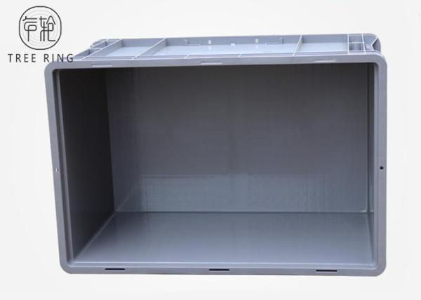 Recipientes de armazenamento plásticos resistentes empilháveis do Euro 600 * 400 * 340mm 50 litros