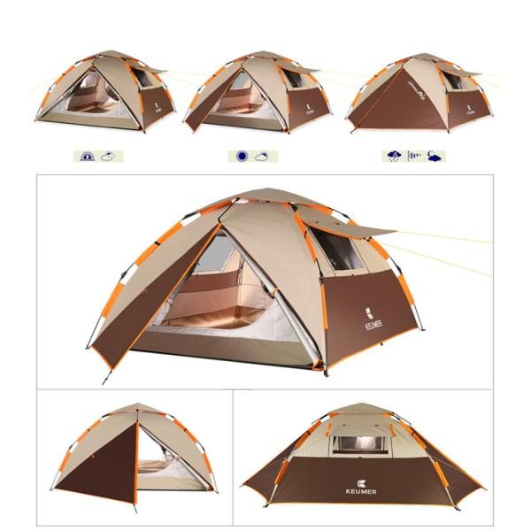 Fully Automatic Outdoor Camping Tent Sealing Performance Easy Transport