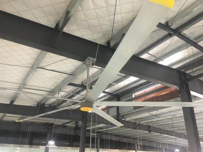Alu Blade Low Velocity Large PMSM Fan With Gearbox Motor