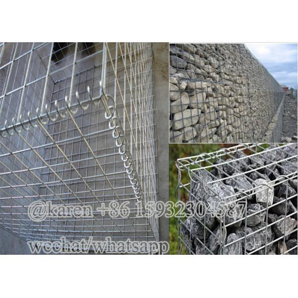 3.0mm 4.0mm Welded Gabion Boxes For Stone Cage / Welded Gabion Basket
