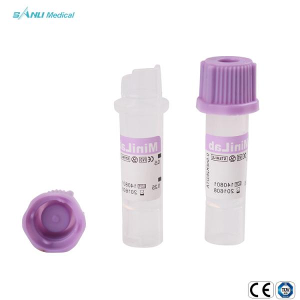 EDTA K2 /K3 Micro EDTA Tubes 0.2ml Capillary Purple Tube
