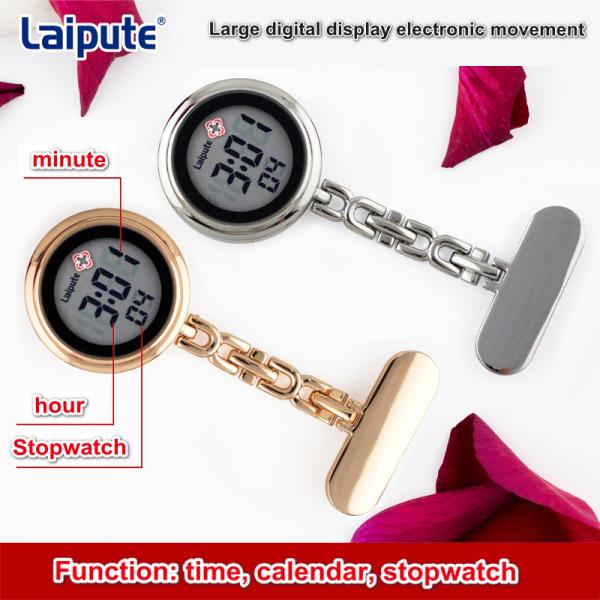 34mm Case Digital Fob Watch Organic Glass Pendant Watches For Nurses