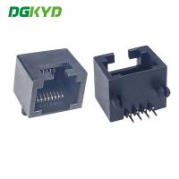 Conector preto portuário da rede DGKYD53241188IWA1DY1006 único RJ45 todo o plástico