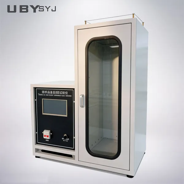 UP-5037 Textile Testing Equipment Vertical Burning Test Chamber ISO 6940 ISO 6941
