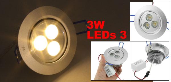 Outdoor 3 watt Warm White color led ceiling light fixture, led DownLight 3000K for home