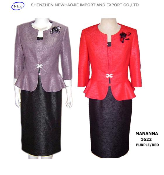 Ladies Fashion New Styles Latest Dress Suits for Women, Elegant Skirt Suits (ML-1622#)
