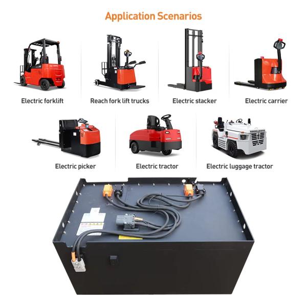 48V 51.2V 20~816Ah LiFePO4 Lithium Ion Forklift Batteries BMS For Power Traction