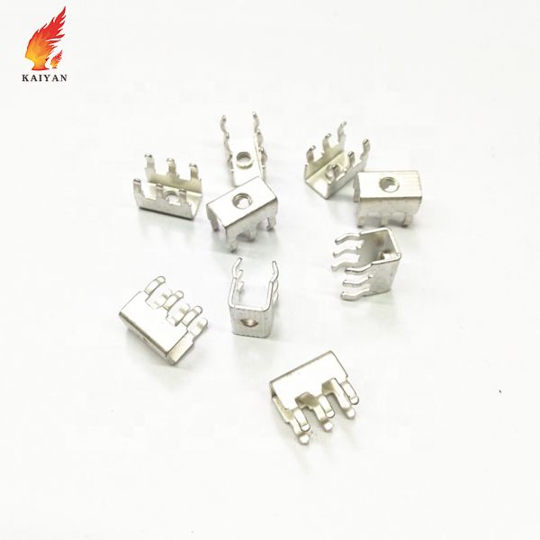 Brass PCB Circuit Board Screw Terminal Metal Stamping With Tin Plated Contacts