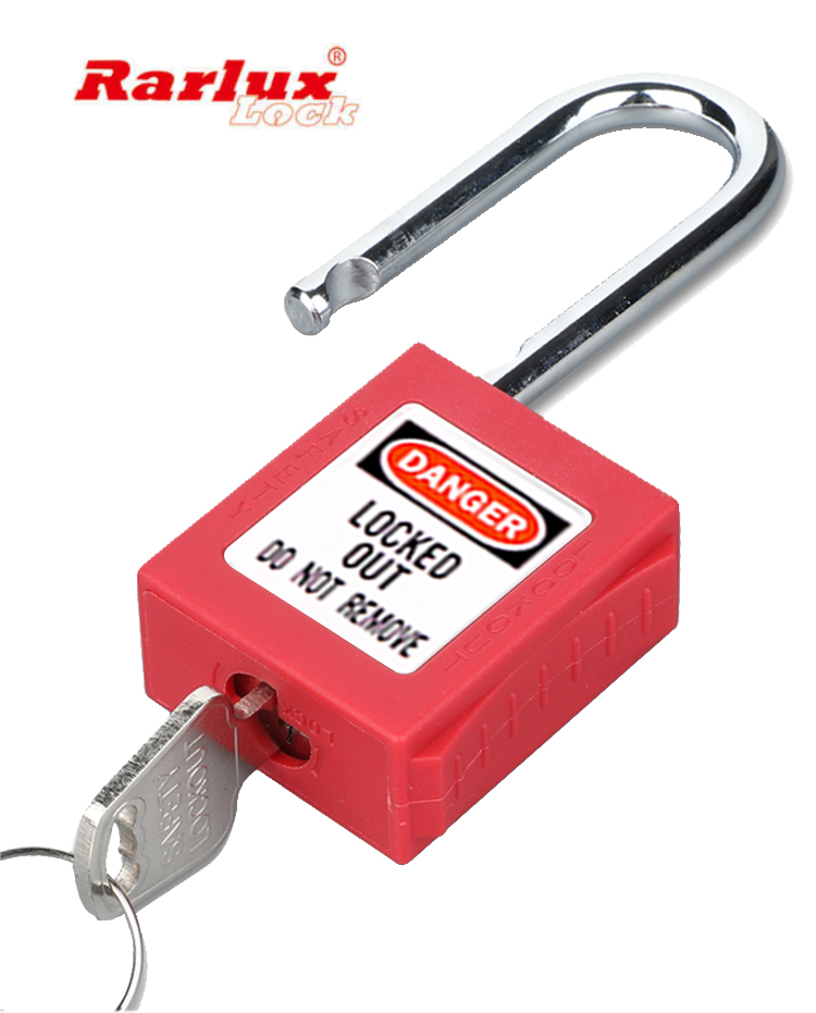 Rarlux High Quality Top Security Industrial Hardened Alloy Steel Shackle Padlock Keyed Eco-Friendly Solid Brass Cylinder Lockout