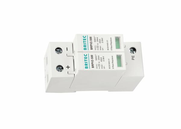 protetor de impulso 500V da C.C. do dispositivo de proteção 20KA do impulso de 2P picovolt para o sistema solar do picovolt
