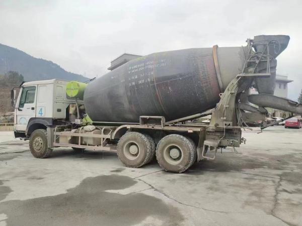 12cbm HOWO Grey Used Concrete Trucks Low Noise and Convenient Operation