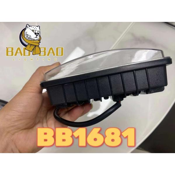 Harley Davidson 4 Inch Boss 80V LED Headlight White Yellow Ring Available Fog Light