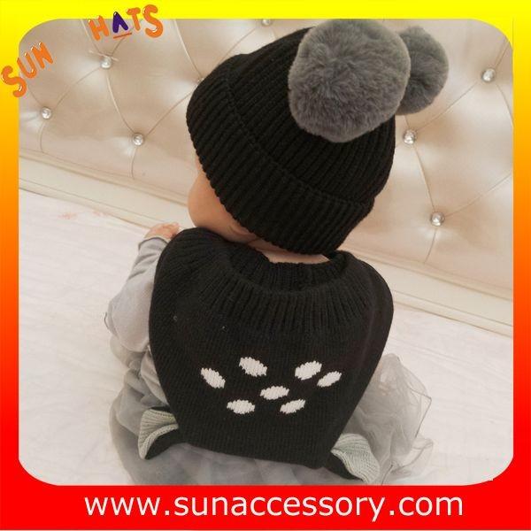 AK17022 Sun Accessory customized wholesale baby kids knitted beanie caps and hats  ,caps in stock MOQ only 3 pcs