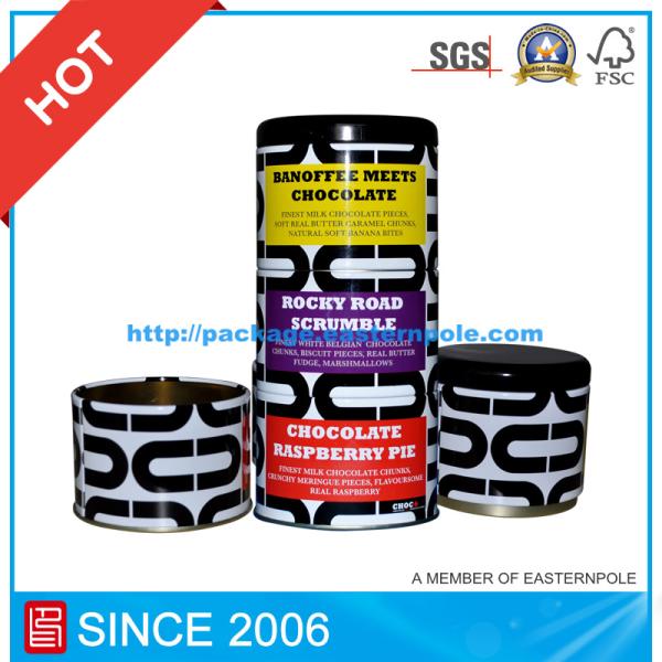 Food Grade Cylinder Metal Box for Coffee Packaging, Tin Box.