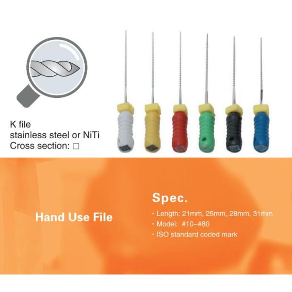 150rpm к Эндоdontic файлу 21mm до 31mm Niti k ручных напильников 350rpm