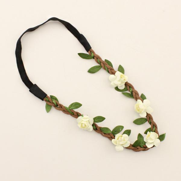 Beach bride bridesmaid flower garland headband headdress holiday pictures accessories