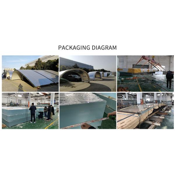 100% импортированная акриловая панель с акриловой пластиной для современного дизайна открытого бассейна