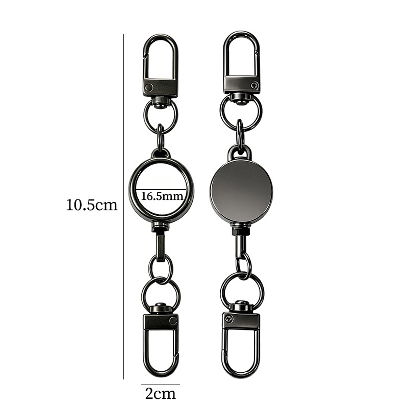 Blank Retractable Sublimation Badge Reel Keychain Personalized Photo Keychains