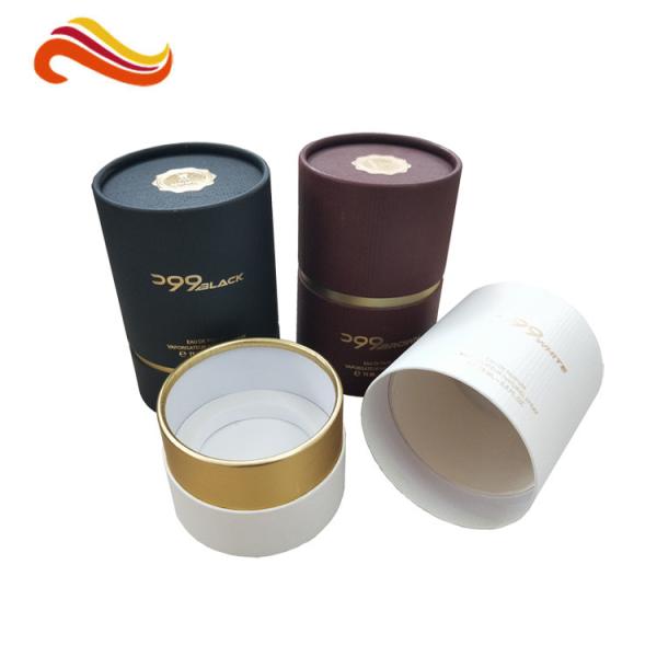 Black Paper Tube Packaging Custom Paper Packaging Boxes Perfume Bottle Gift Box