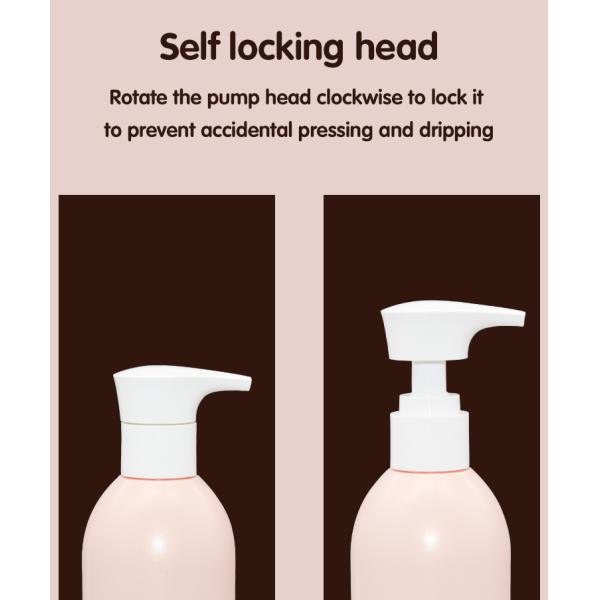 2.8cc Lotion Pump Bottle 240ml 300ml PET Round Shoulders Cosmetic Bottles