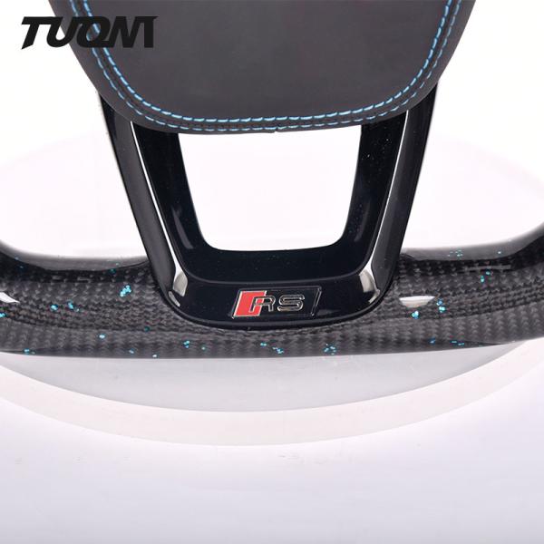 Carbon Fiber Paddles Steering Audi R8 Alcantara Steering Wheel OEM Led Leather