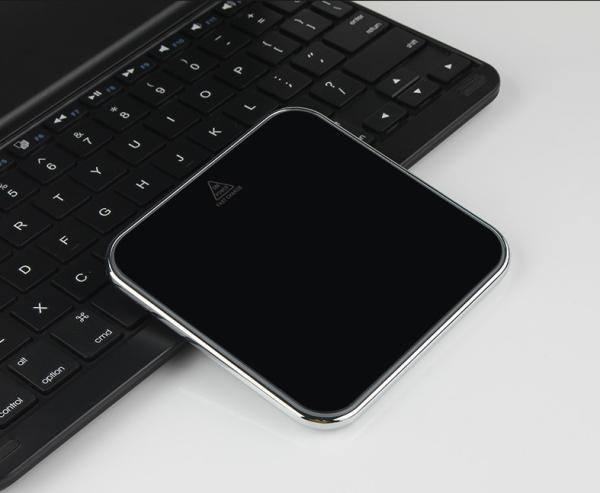 Glass Mirror Wireless Phone Charger , 7.5w Universal Mobile Stand Micro USB Cell Phone Qi Wireless Charger
