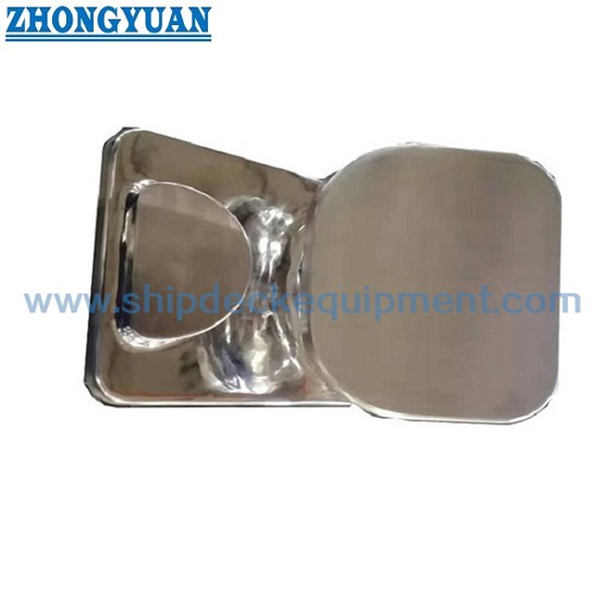 6-Inch Polished Stainless Steel Fixed Towing Chock for Inland Barges and Workboats