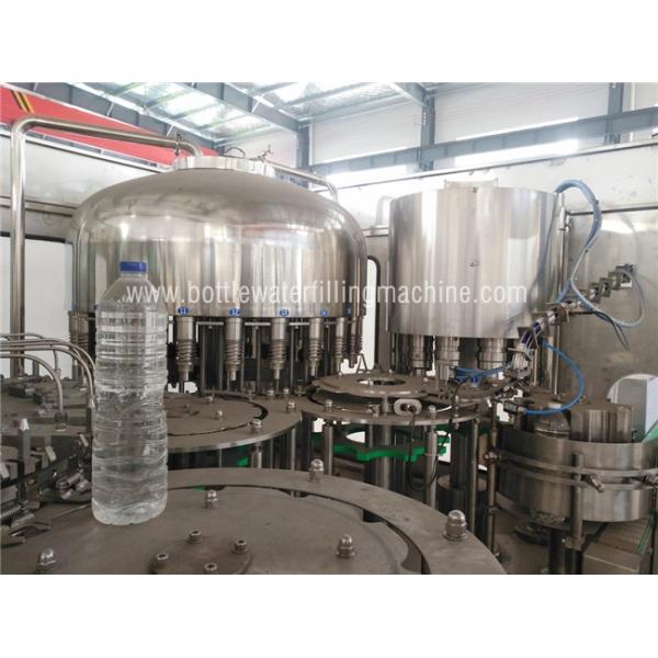 PLC HMI Control Water Bottle Filling Machine For 250-2000ml Bottle Size