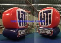 Modifique los globos llevados 3M del helio para requisitos particulares que califican el logotipo con color azul y rojo