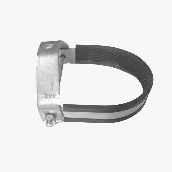 Q235 Electro Galvanized TPE Cushioned Pipe Metal Conduit Clamps SS316 Stainless Steel