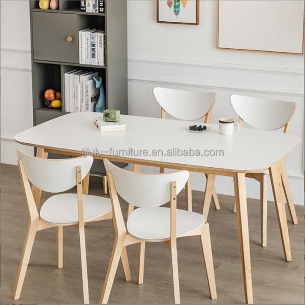 Home Furniture Modern Solid Wood Coffee Shop Restaurant Chair in Walnut