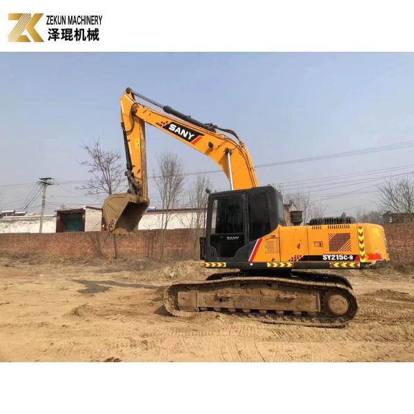 Good 21 Ton Used SY215C-9 Excavator Long Reach with 1.2M³ Bucket